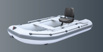 כסא דייגים מתקפל לסירה מרופד מפלסטיק חזק Folding Boat Seat KOLIBRI