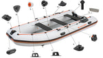 Надувная резиновая лодка на шесть человек COLIBRI Hard Floor KOLIBRI KM-450DSL ** Гарантия 36 месяцев **