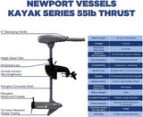 מנוע חשמלי  לסירה מתנפחת Newport Vessels 55LB